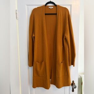 Madewell Knit Mid Length Cadigan in Nutmeg